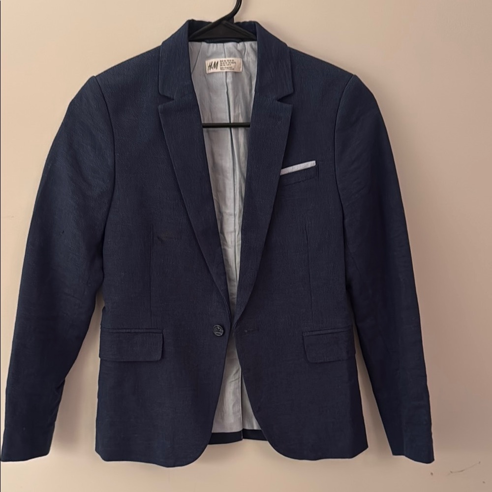 H&M Youth Navy Blazer - Boys - Size 10-11y